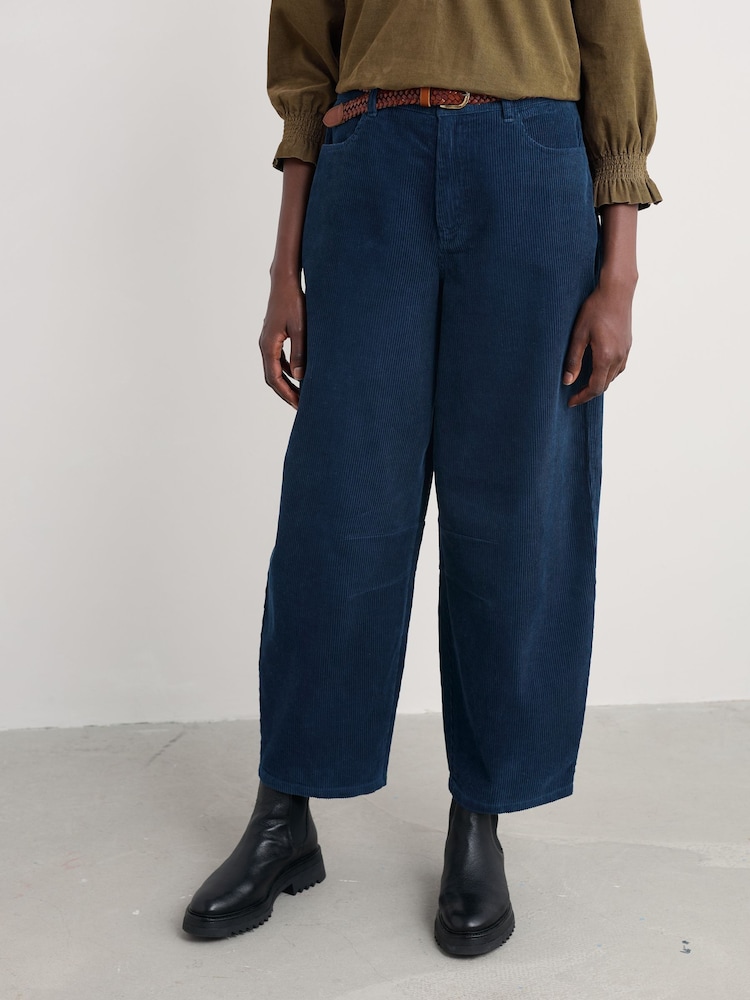 Seasalt Cornwall Blue Avens Cord Horseshoe Trousers - Image 2 of 5