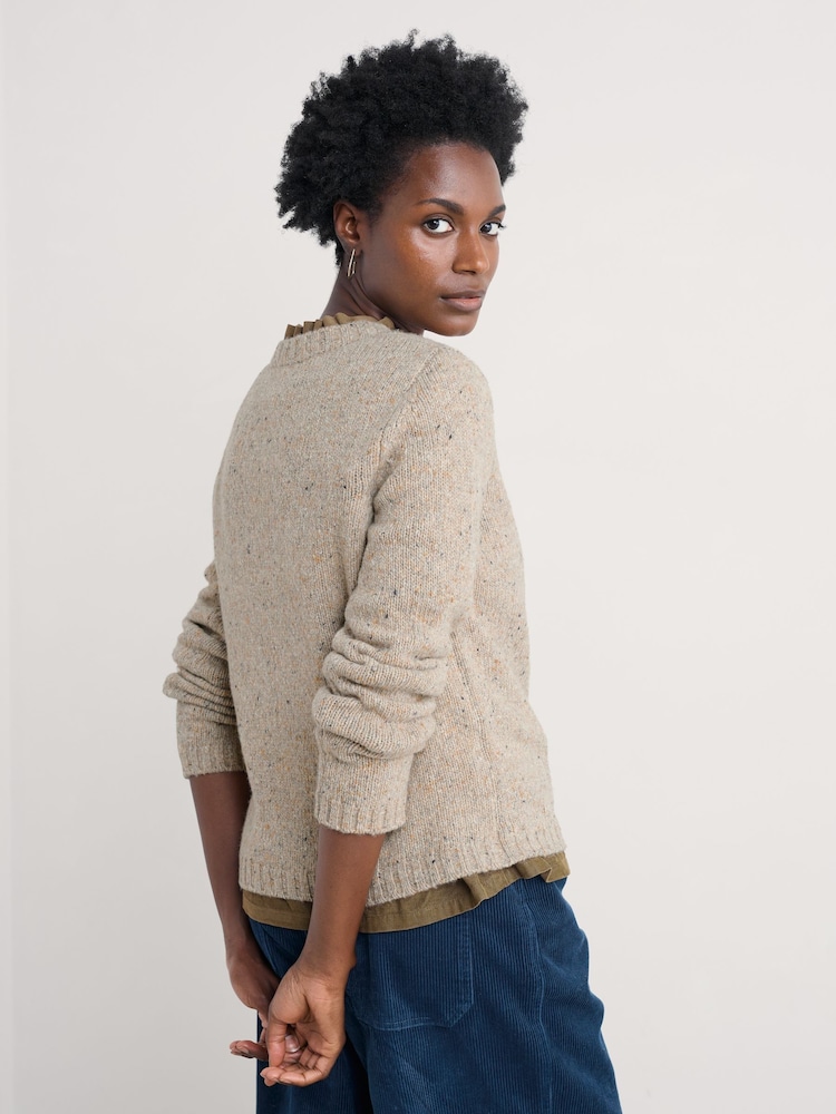 Seasalt Cornwall Natural Dawson Pick Jumper - Image 2 of 5