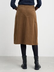 Seasalt Cornwall Brown Forest View Skirt - Image 2 of 5