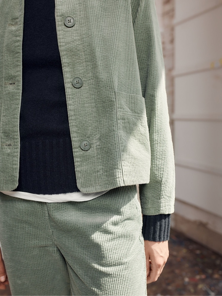 Seasalt Cornwall Green Ocean Mist Cord Jacket - Image 6 of 6 Seasalt Cornwall Green Ocean Mist Cord Jacket - Image 6 of 6