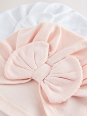 Roz/alb - Turbane Bebeluș 2 Set (0-18luni) - Imaginea 4 din 4