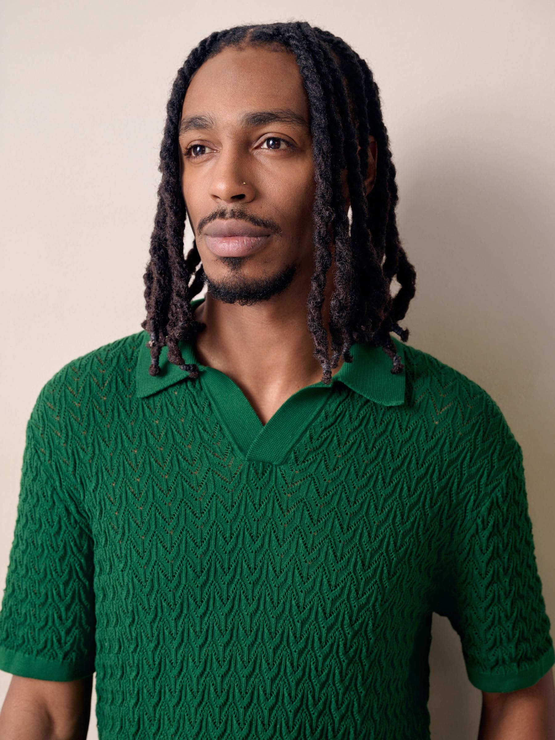 Buy Tennis Green Pointelle Knit Trophy Polo Shirt from Next USA