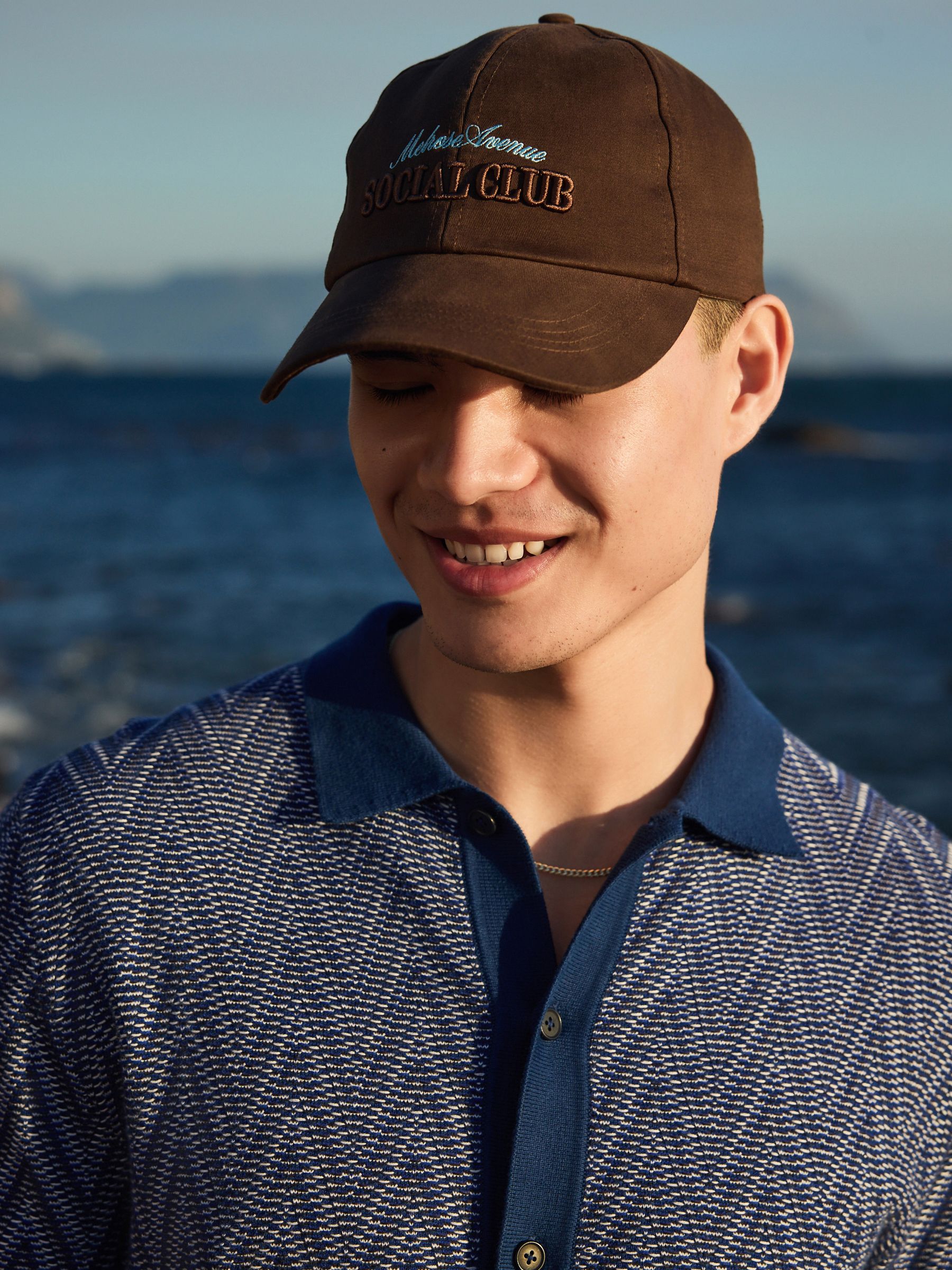 Buy Blue Zig Zag Pattern Knitted Shirt from Next USA