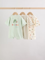 Neutral The Very Hungry Caterpillar License Jersey Baby Rompers 3 Pack - Image 5 of 14