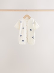 Blue Baby Mickey Mouse Jersey Rompers 3 Pack - Image 3 of 9