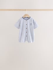 Blue Baby Mickey Mouse Jersey Rompers 3 Pack - Image 4 of 9