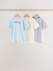 Blue Baby Mickey Mouse Jersey Rompers 3 Pack - Image 5 of 9