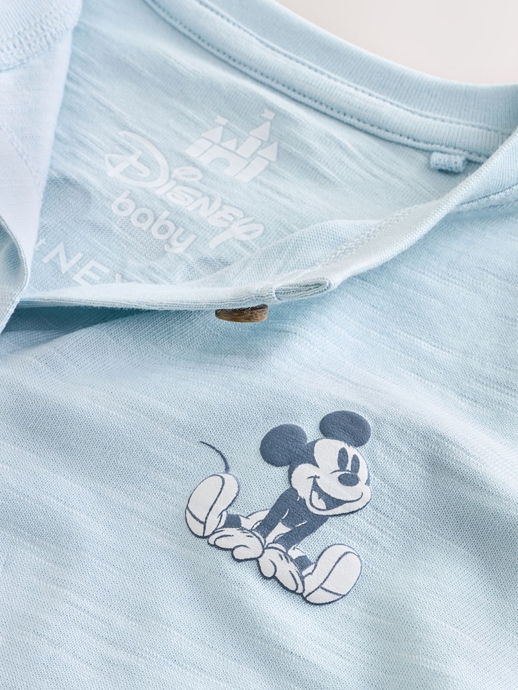 Blue Baby Mickey Mouse Jersey Rompers 3 Pack - Image 9 of 9