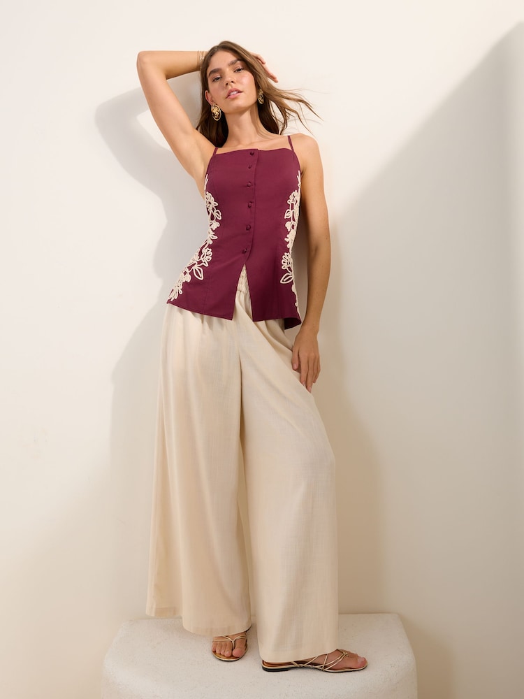 Friends Like These Burgundy Red Blouse - Image 2 of 4