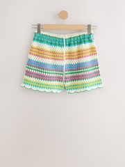 Multi Bright Stripe - Πλεκτό βαμβακερό σορτς Co-Ord - Εικόνα 6 του 8