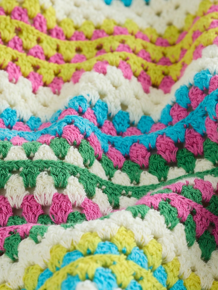 Multi Bright Stripe - Πλεκτό βαμβακερό σορτς Co-Ord - Εικόνα 8 του 8