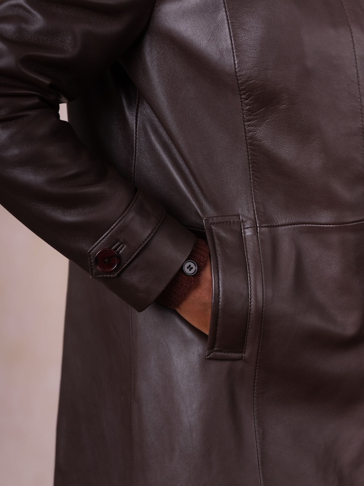 Lakeland Leather Brown Bilsco Longline Jacket - Image 8 of 8 Lakeland Leather Brown Bilsco Longline Jacket - Image 8 of 8