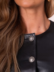 Preto - Jaqueta Lakeland Leather Lindal com botões - Imagem 6 de 7