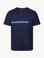 Luke 1977 Blue Block Stripe T-Shirt - Image 4 of 6