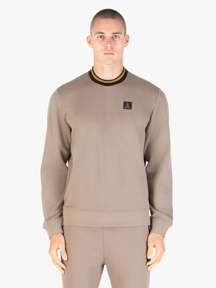 Luke 1977 Makati Brown Sweatshirt Hardnut Gold - Image 1 of 6 Luke 1977 Makati Brown Sweatshirt Hardnut Gold - Image 1 of 6
