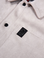 Luke 1977 Dylan Suede Shirt Putty - Image 7 of 8