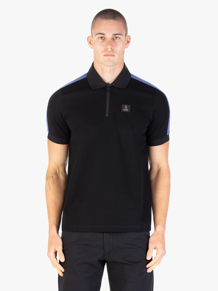 Luke 1977 Caltech 1000 Zip Neck Polo Shirt - Image 1 of 8