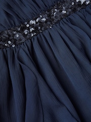 Monsoon Blue Clemmie Sequin Chiffon Prom Dress - Image 4 of 4