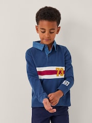 Monsoon Blue Stripe Long Sleeve Rugby Shirt - Image 1 of 4