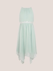 Monsoon Green Idaho Halter Chiffon Prom Dress - Image 3 of 4