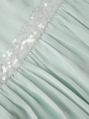 Monsoon Green Idaho Halter Chiffon Prom Dress - Image 4 of 4