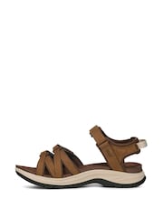 Teva Brown Tirra Sport Leather Sandals - Image 4 of 6