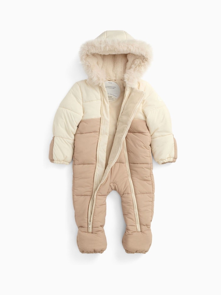 MORI Supersoft Cosy Zip-Up Lined Snowsuit - Image 1 of 5