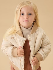 MORI Cream Supersoft Cosy Zip Up Bomber Jacket - Image 1 of 5