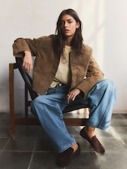 BHOEM Camel Real Leather Patch Pockets Jacket - Image 6 of 7