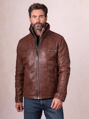 Lakeland Leather Dark Brown Gosforth Leather Jacket - Image 1 of 8