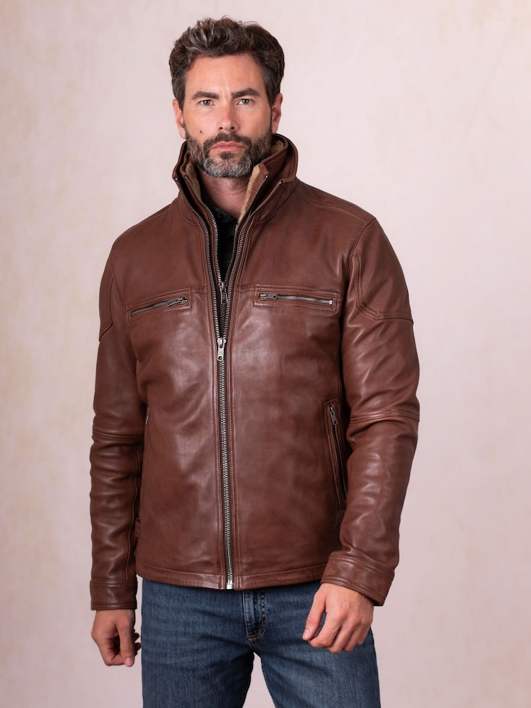 Lakeland Leather Dark Brown Gosforth Leather Jacket - Image 1 of 8