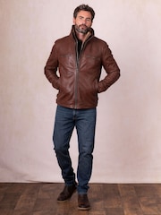 Lakeland Leather Dark Brown Gosforth Leather Jacket - Image 3 of 8