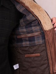 Lakeland Leather Dark Brown Gosforth Leather Jacket - Image 8 of 8