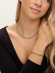 Jon Richard Gold Plated Twist Chain Necklace - Image 2 of 2