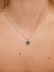 Jon Richard Gold Plated and Jet Clover Trio Set Gift Box - Image 5 of 5