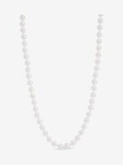 Jon Richard Silver Plated 6mm Knotted Pearl Necklace - Image 1 of 4