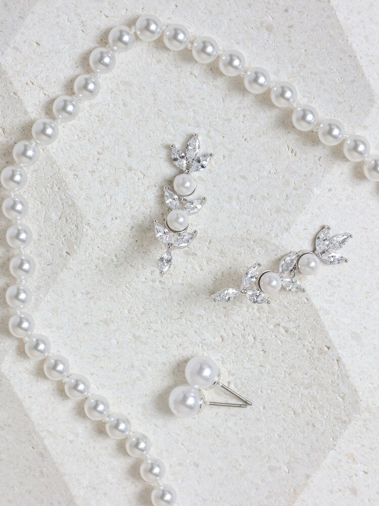 Jon Richard Silver Plated 6mm Knotted Pearl Necklace - Image 2 of 4