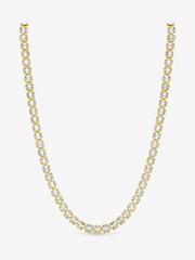 Jon Richard Gold Plated 18K and Crystal Tennis Necklace - Image 2 of 3