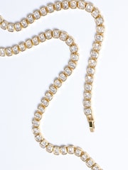 Jon Richard Gold Plated 18K and Crystal Tennis Necklace - Image 3 of 3