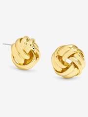 Jon Richard Gold Plated Knot Stud Earrings - Image 1 of 3