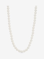 Jon Richard Plated Single Row Pearl Necklace - Bild 4 von 4