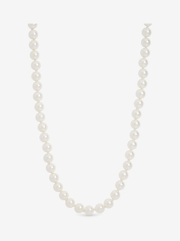 Jon Richard Plated Single Row Pearl Necklace - Bild 4 von 4