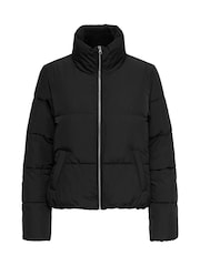 JDY Black Short Padded Coat - Image 5 of 6