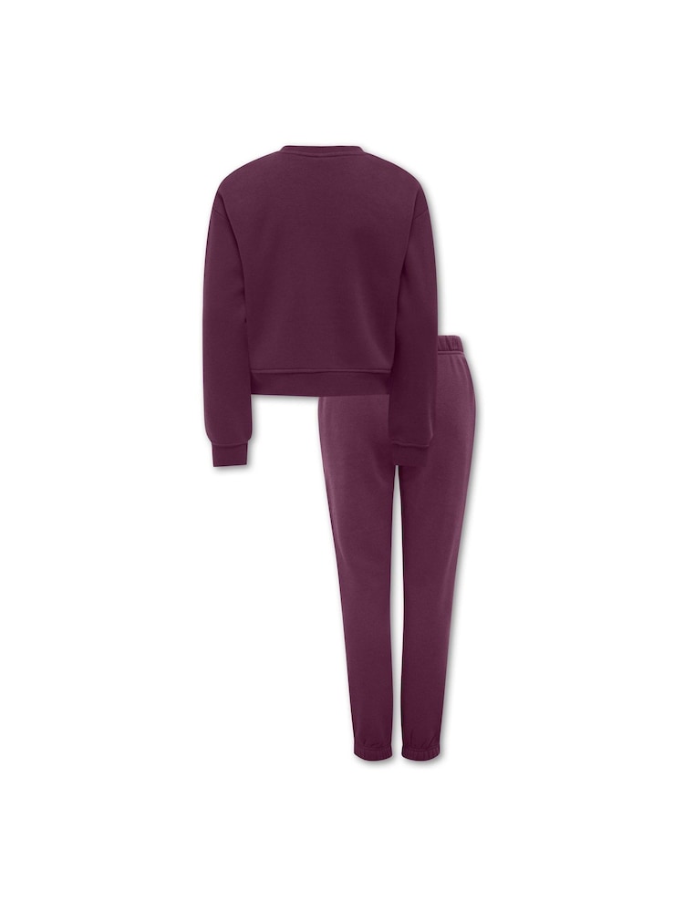 ONLY KIDS Purple Oversized Crewneck Sweater Set - Image 2 of 3 ONLY KIDS Purple Oversized Crewneck Sweater Set - Image 2 of 3
