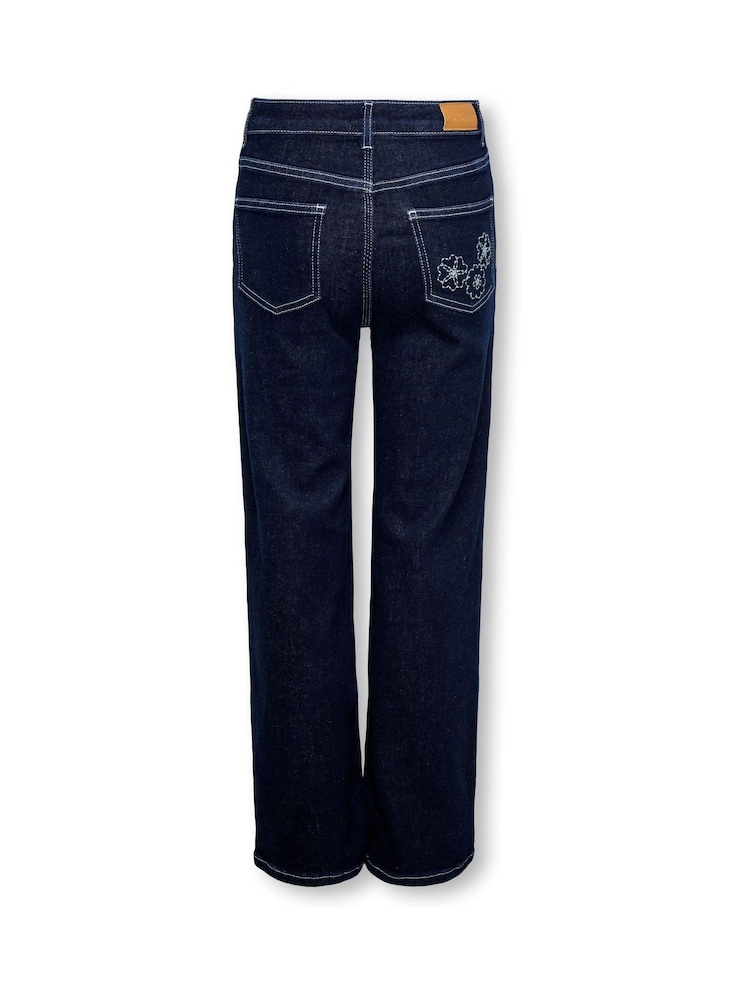 ONLY KIDS Blue Wide Leg Jeans - Image 2 of 3