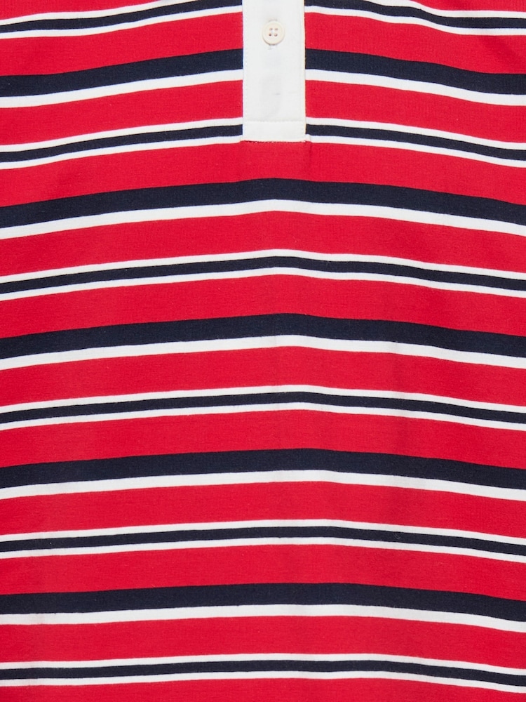 ONLY KIDS Red Long Sleeve Rugby Polo Shirt - Image 7 of 7 ONLY KIDS Red Long Sleeve Rugby Polo Shirt - Image 7 of 7