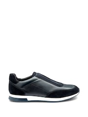 Loake Grain Leather / Suede Combo Elastic Trainers - صورة 1 من 3