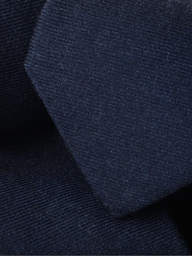 Charles Tyrwhitt Blue Wool Tie - Image 2 of 2 Charles Tyrwhitt Blue Wool Tie - Image 2 of 2