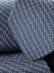 Charles Tyrwhitt Blue Mid Blue Silk Printed Tie - Image 2 of 2