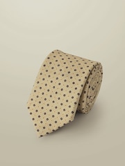 Charles Tyrwhitt Natural Geo Wool Tie - Image 1 of 2